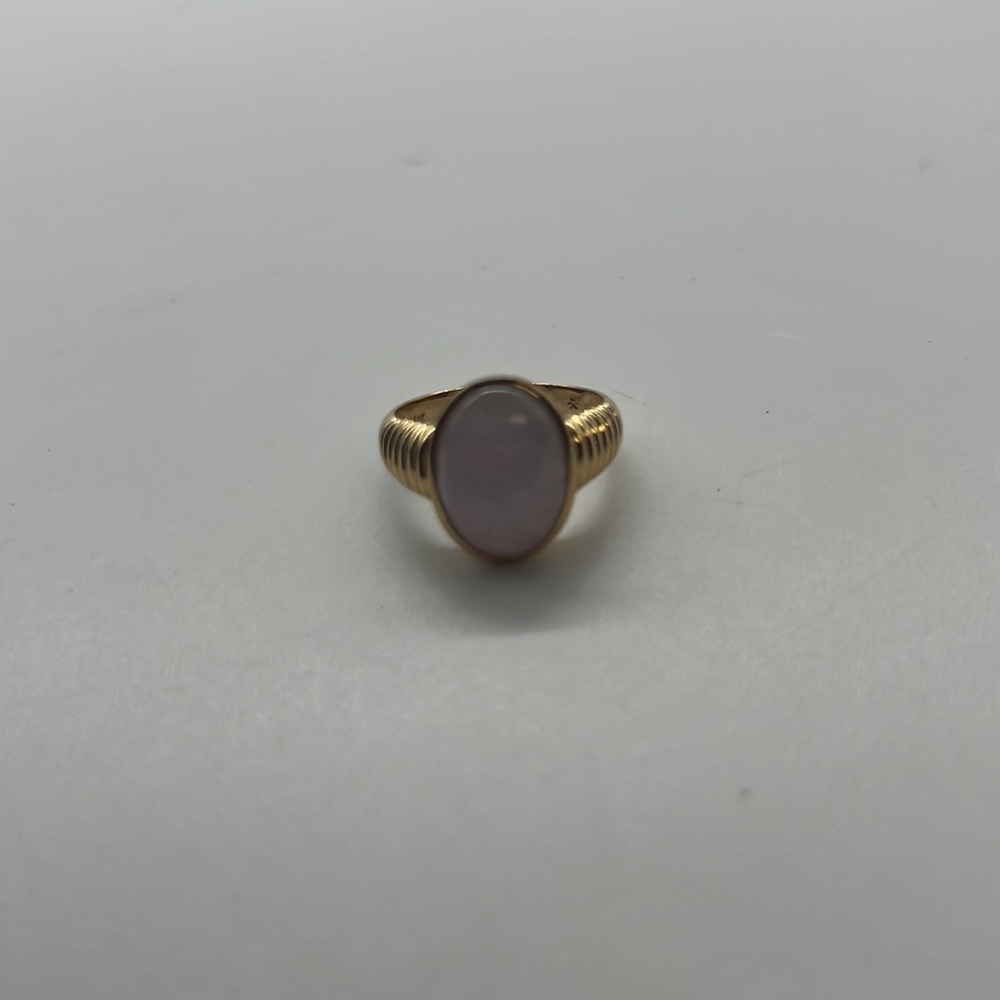 14 karat lavender Jade ring - Picture 9 of 9